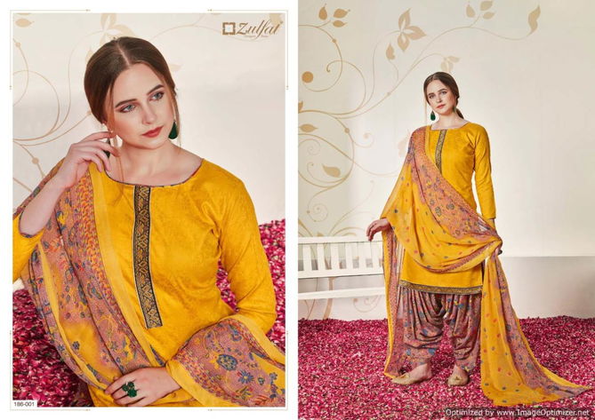 Zulfat Husna E Patiala 2 Heavy Jam Cotton Jacquard Dress Material